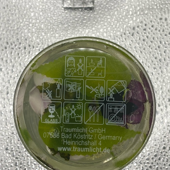 Floral Dreamlight Candle Holder Made In Germany Purple and Green - Picture 6 of 8